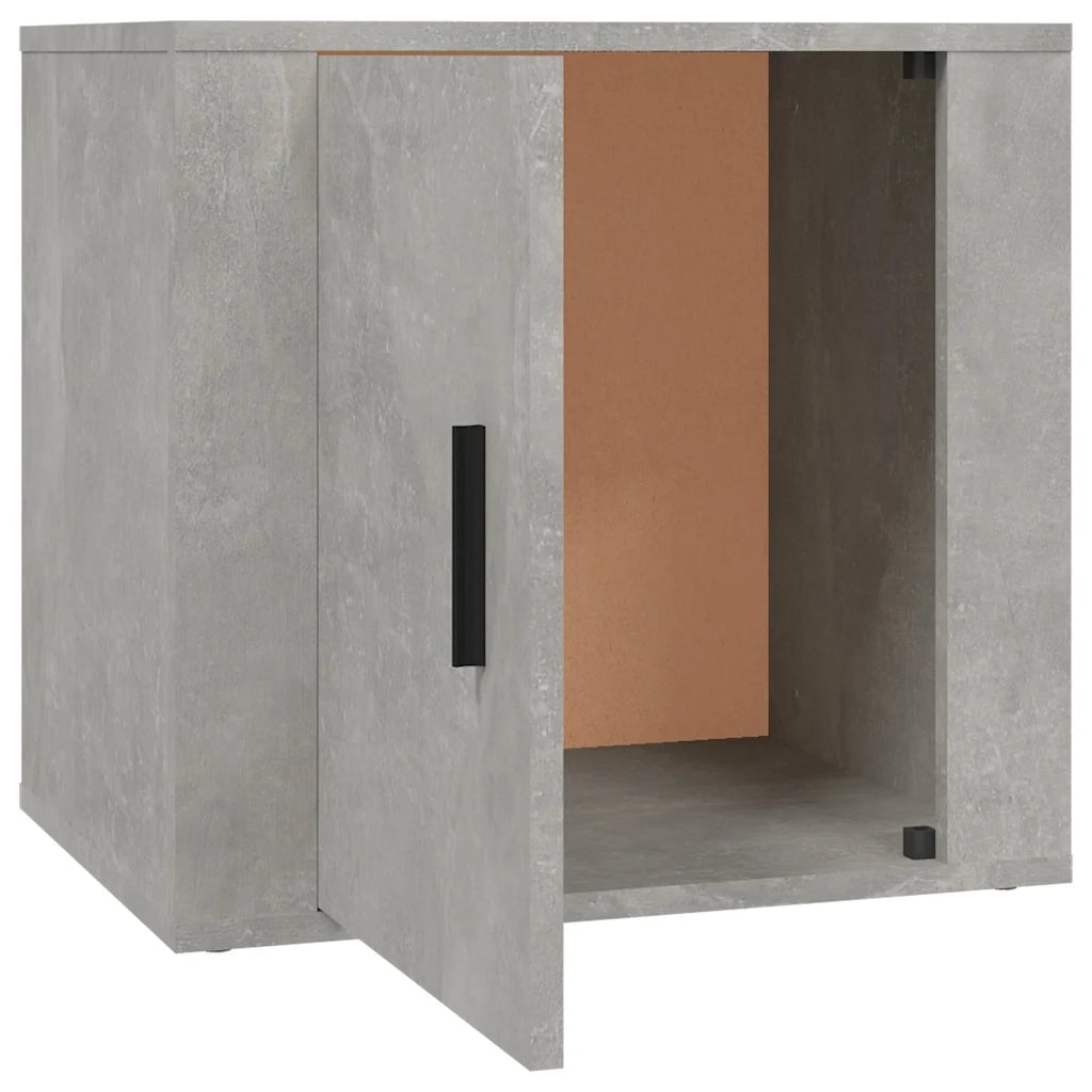 Comodini 2 pz Grigio Cemento 50x39x47 cm 816697