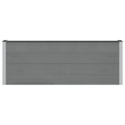 Fioriere | Cassetta per fiori | Letto rialzato da giardino Nero 200 x 30 x 72 cm