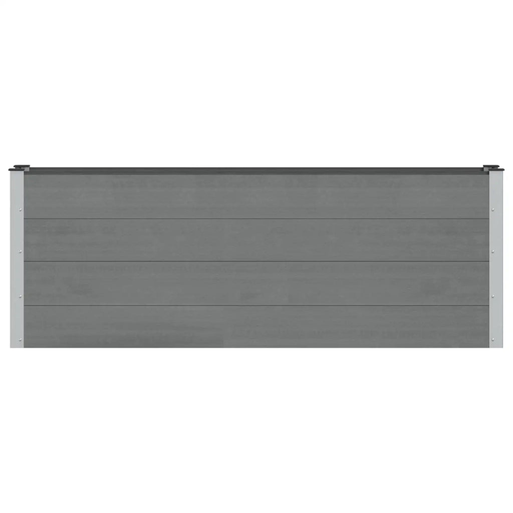 Fioriere | Cassetta per fiori | Letto rialzato da giardino Nero 200 x 30 x 72 cm