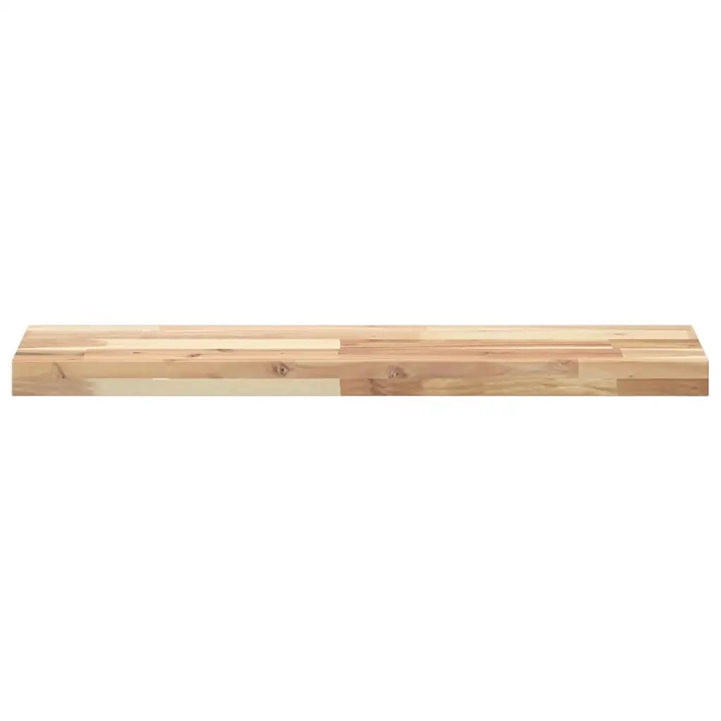Ripiano a Parete 100x20x4 cm Legno Massello Acacia Non Trattato