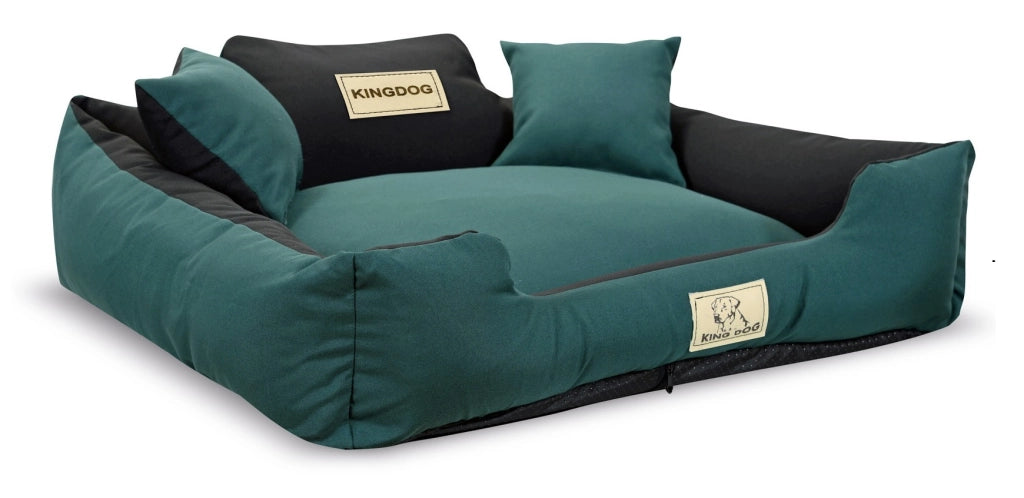 AIO FACTORY 75x65 cm KINGDOG Cuccia per cani personalizzabile verde impermeabile