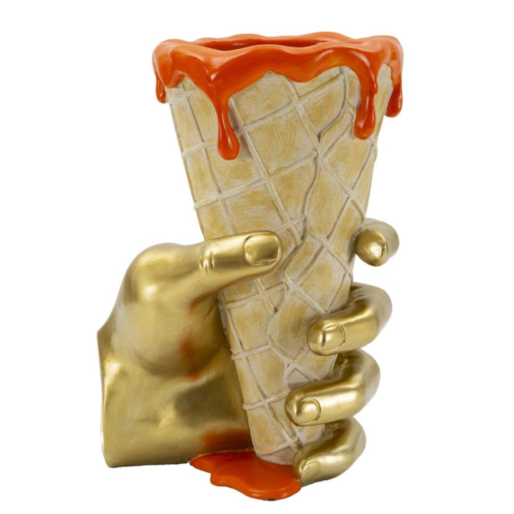 Scultura Gelato, Multicolore, Poliresina, 18x16x26 cm
