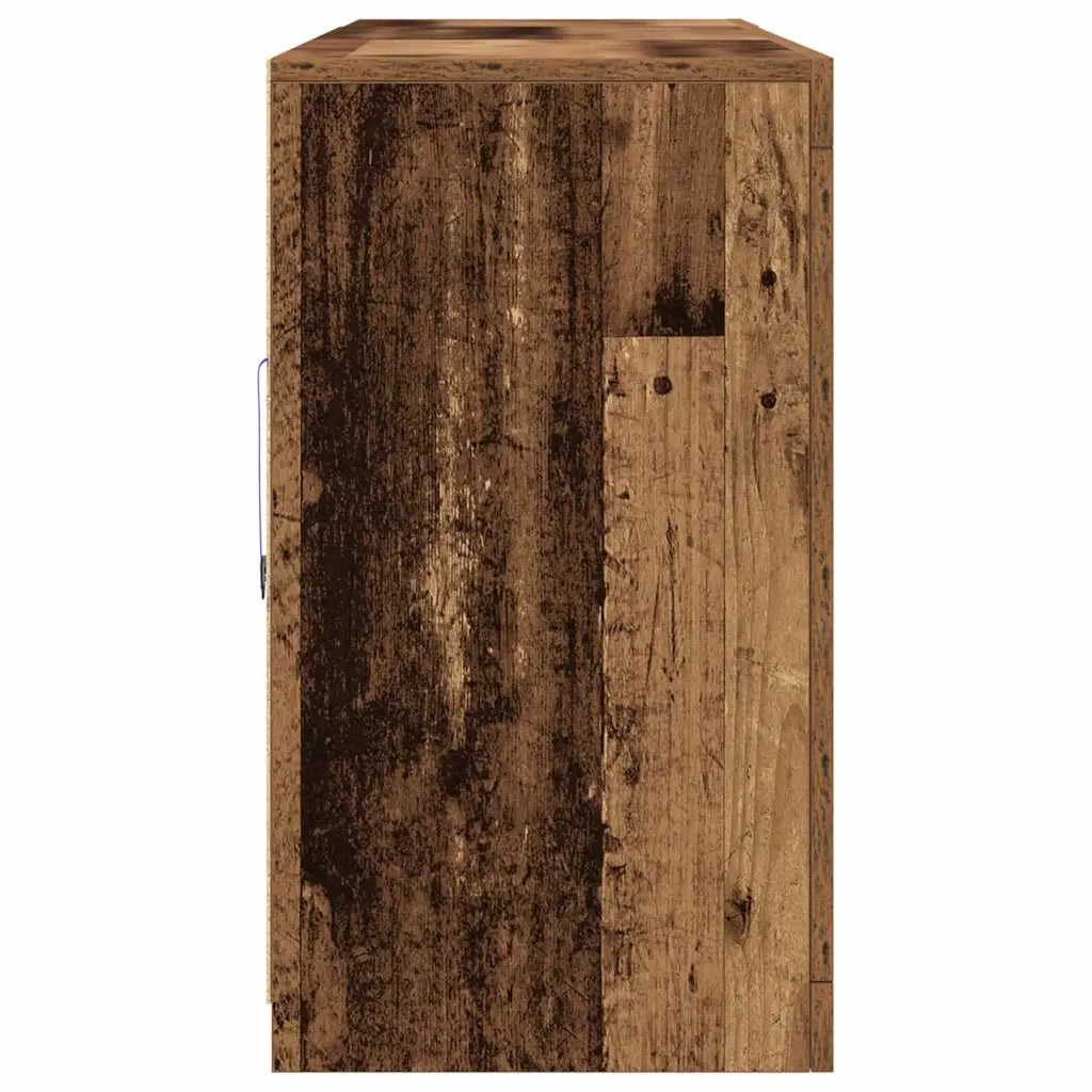 Madia LED Legno vecchio 181,5 x 37 x 67 cm Legno multistrato 3333116