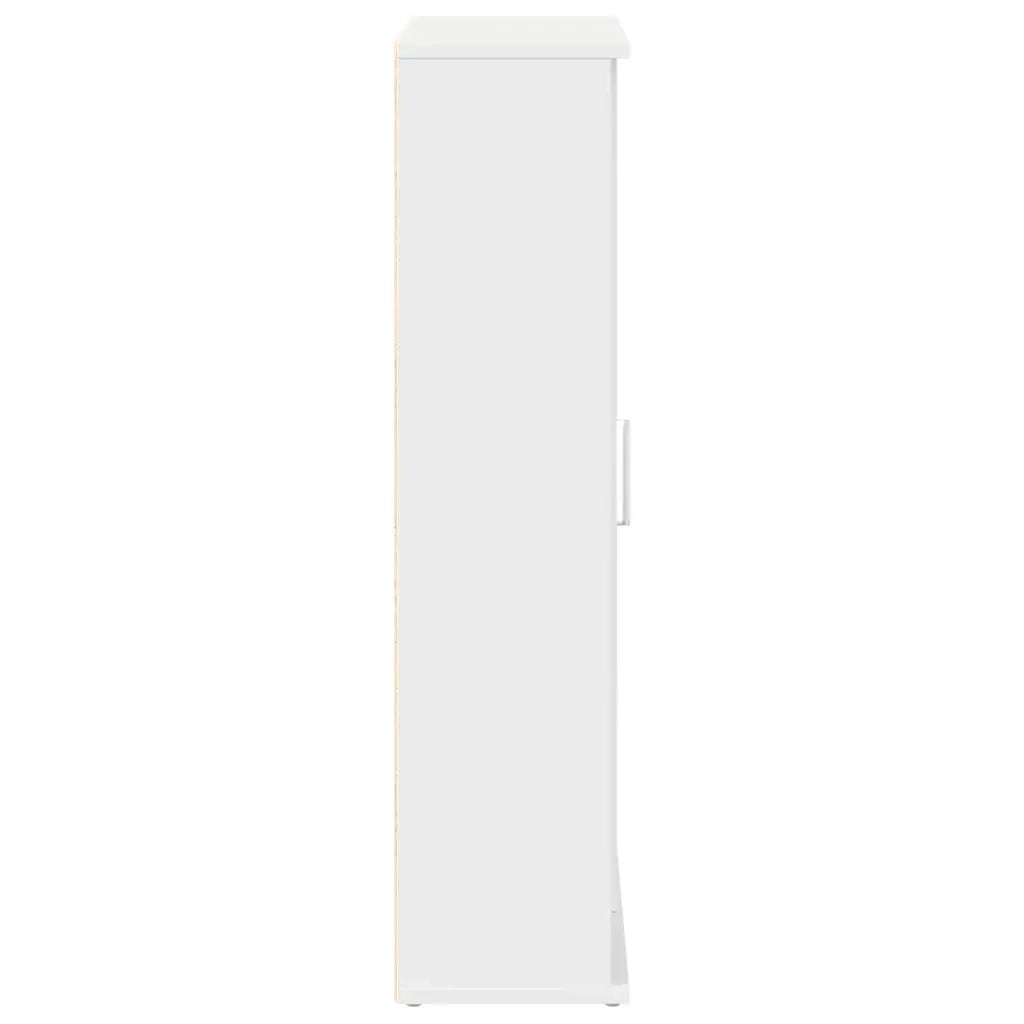 Mobile da Bagno con Portarotolo Bianco 39x22x90 cm 858524