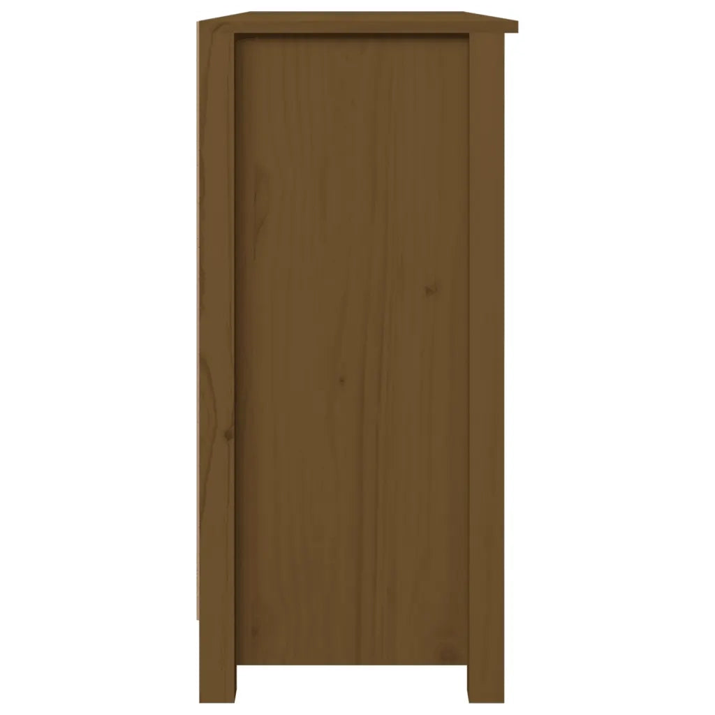 Credenza-Buffet-Armadio da cucina ambra 100x35x74 cm in Legno Massello di Pino