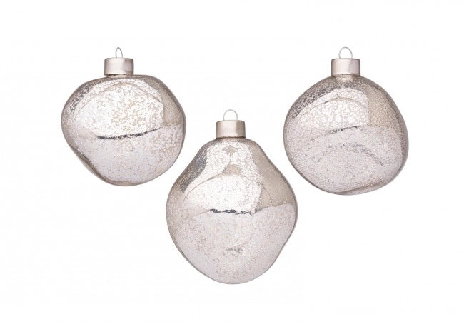 Confezione da 3 pendagli vetro Organic argento D80 assortiti