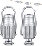 Set di 2 spannatori per asciugamani, catenelle metalliche, spannatori per asciugamani in alluminio pesante, adatti per catenelle e asciugamani fissi per uso domestico.