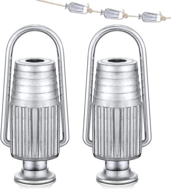 Set di 2 spannatori per asciugamani, catenelle metalliche, spannatori per asciugamani in alluminio pesante, adatti per catenelle e asciugamani fissi per uso domestico.