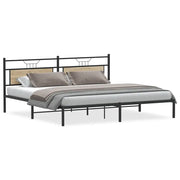Letto matrimoniale | Letto per adulti | Giroletto senza Materasso Rovere Sonoma 193x201cm in Truciolato