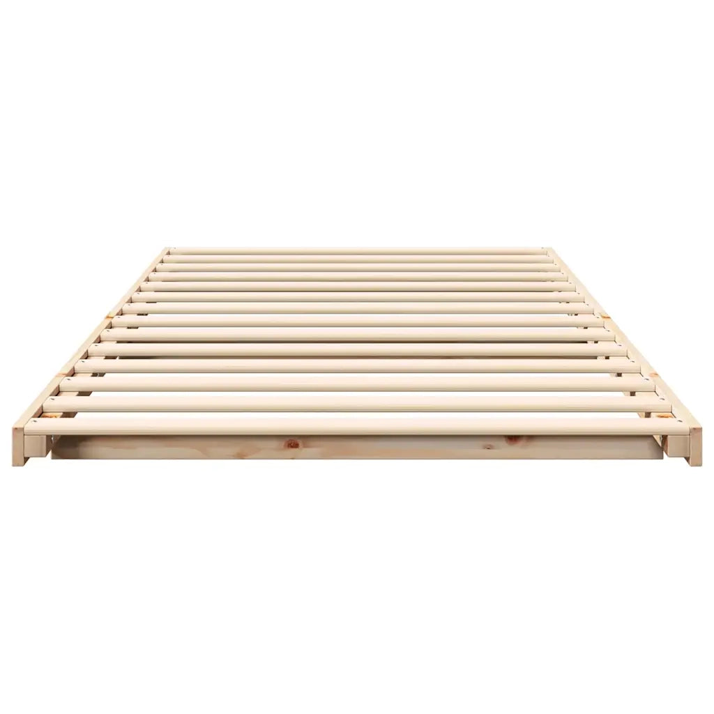 Struttura del letto Marrone 100 x 210 cm Pino massello 873106