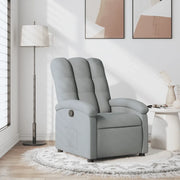 Divano Sedia-Poltrona reclinabile in tessuto grigio chiaro 709100