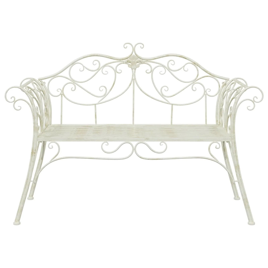 Panchina da giardino 2-Numero di posti 130 x 47 x 90 cm Acciaio 42029544