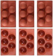 Mallen in Silicone 6 pezzi - Semi-sforna per Biscotti - Resistente al Calore - Smalto Antitrasferimento - Facili da Pulire - Duraturo - Sforna per Biscotti
