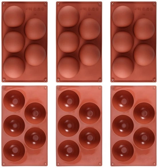 Mallen in Silicone 6 pezzi - Semi-sforna per Biscotti - Resistente al Calore - Smalto Antitrasferimento - Facili da Pulire - Duraturo - Sforna per Biscotti