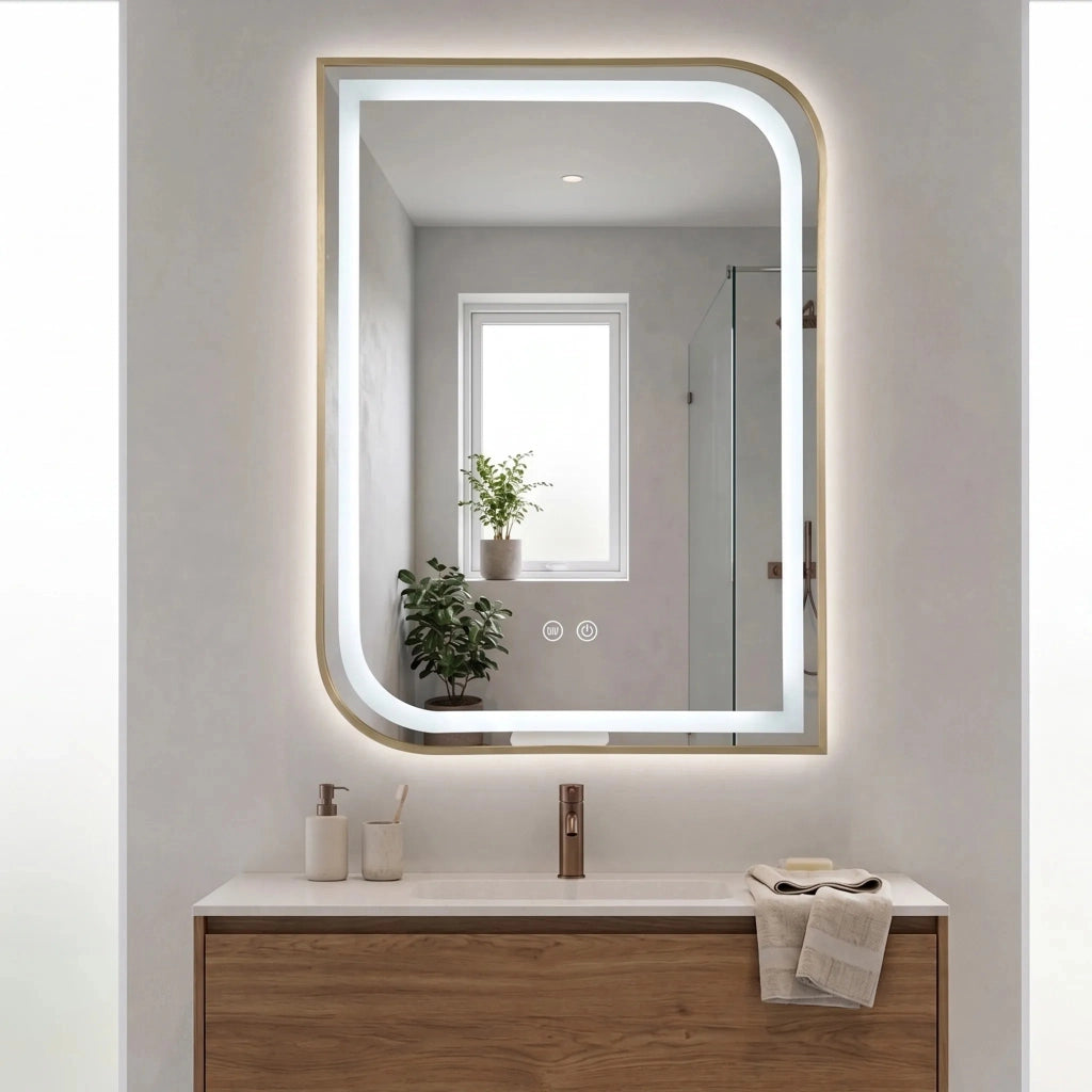 Specchio Led Zone 70x50 Gold