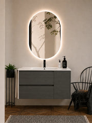 Mobile bagno con lavabo ORIGENBATH ITACA senza specchio 120x45 cm 1 vasca grafite