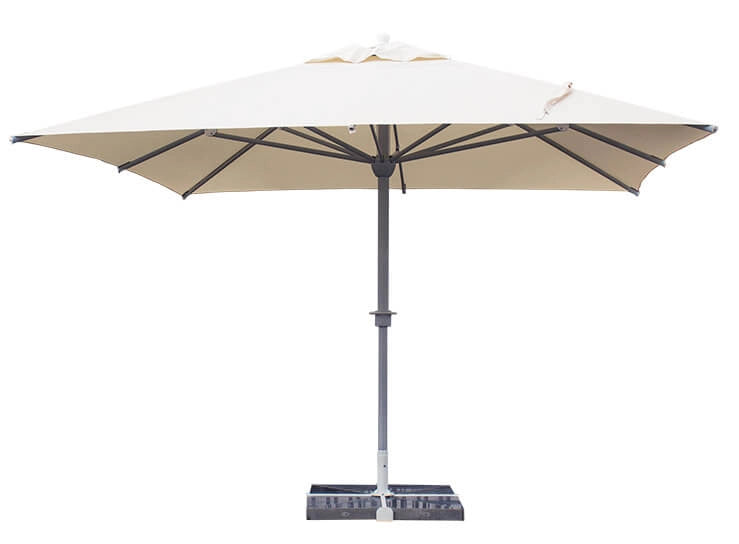 Ombrellone da Giardino 4x4 m Palo Ø65 mm in Alluminio Kraus Dieci Bianco