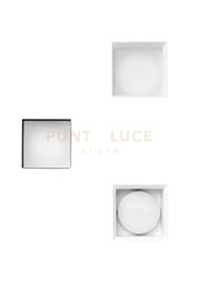 FILIATRA faretto ad Incasso 1 Luce Quadrato Bianco in gesso attacco  GX53 11,5cm