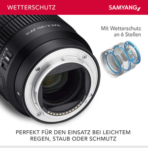 Obiettivo video V-AF 100 mm T2,3 FE compatibile con Sony E, per videocamera, con autofocus risoluzione 8K e lampada Tally, alta intensità luminosa per full-frame e APS-C