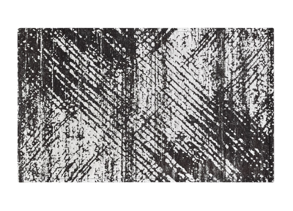 Tappeto Arredo Salotto Antiscivolo Scendiletto Camera Dis. Essenza By Suardi - 115x175 - Nero