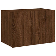 Mobile TV multimediale scaffale TV credenza mobile TV sala da pranzo soggiorno parete attrezzata per camera da letto con luci LED rovere 60 x 35 x 41 cm marrone 02_0027956