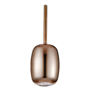 GIOIA Sospensione in Vetro Pirex Finitura Bronzo Lucido attacco G9 33W IP20 - Rossini Group - Lampada di design ovale sabbiata