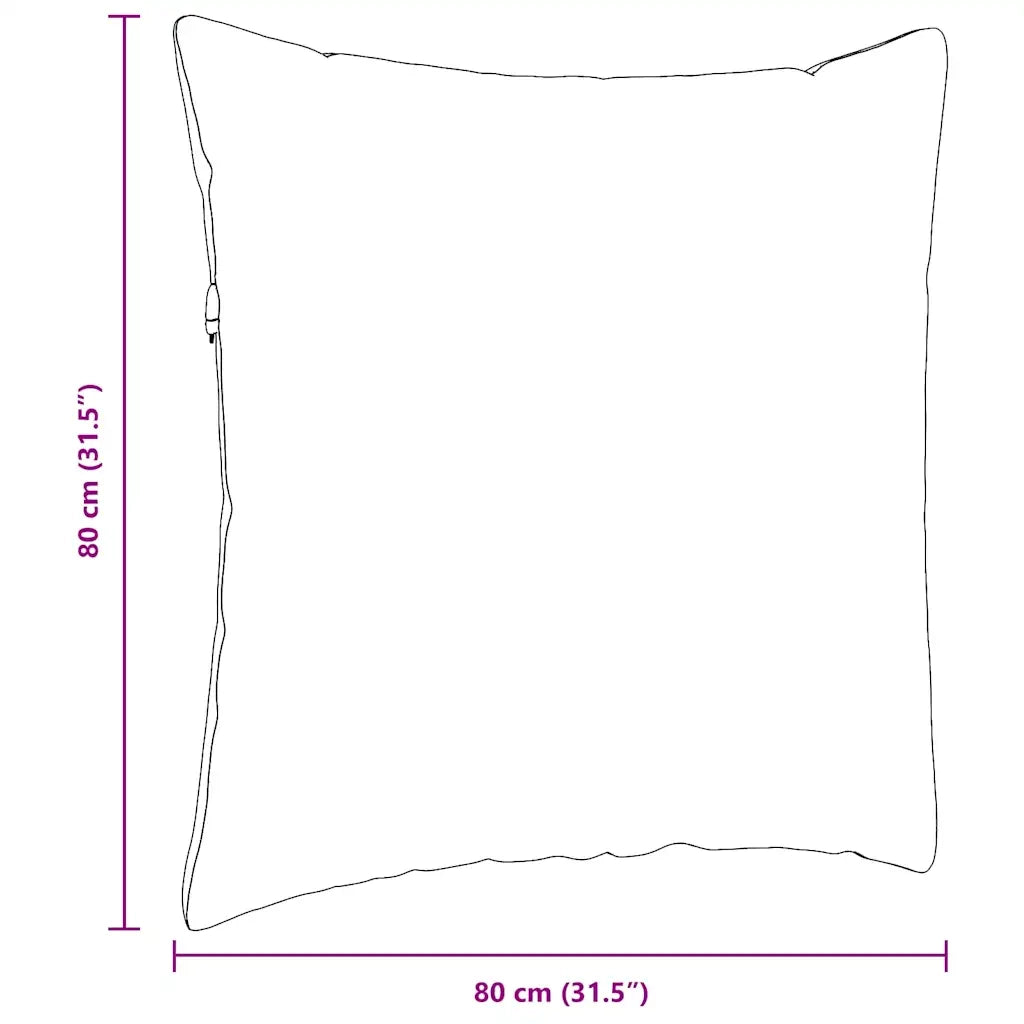 Cuscini da Divano 2 pz | Cuscini per sedie Blu 80 x 80 cm Tessuto in Cords