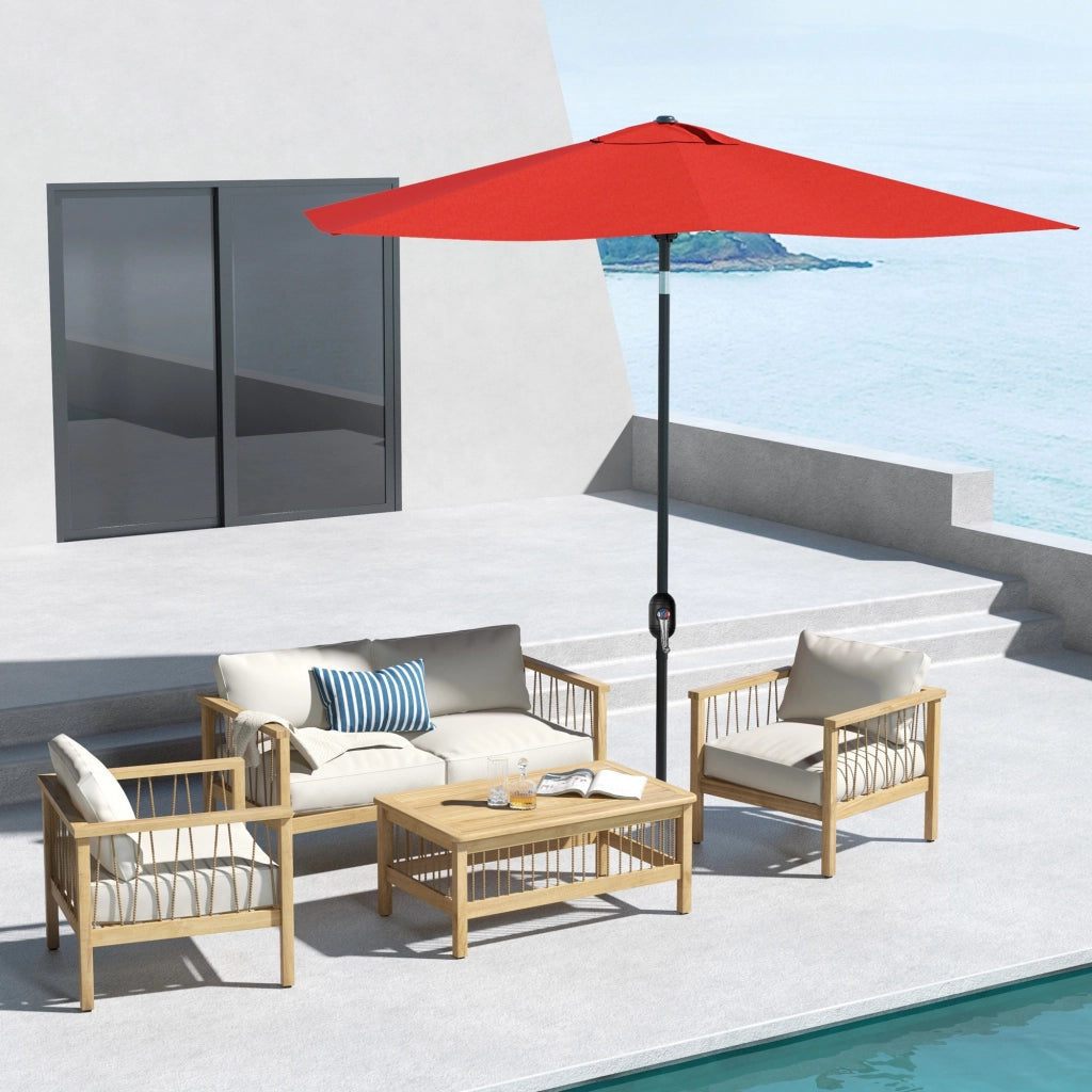 Tendalino rettangolare inclinabile 2x3 m ¨C zephmum ¨C rosso, poliestere, alta densit¨¤ 180 g/m2
