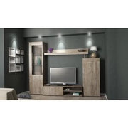 KIT PARETE ATTREZZATA LIVING SPAZIO CM. 250X193X40 ROVERE K105