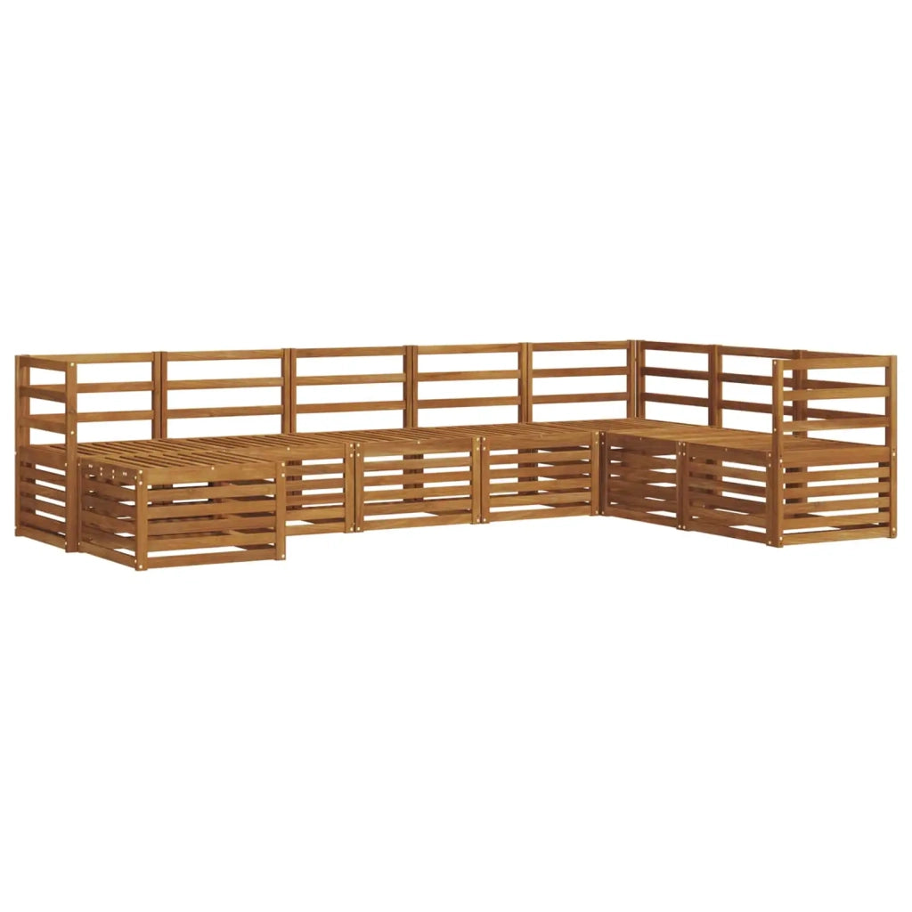 Set di divani da esterno 8 pcs Naturale