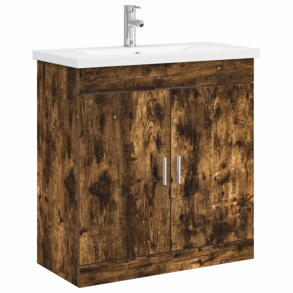 Set di mobili per il bagno Rovere Fumo 81 x 40 x 84,5 cm 3404362