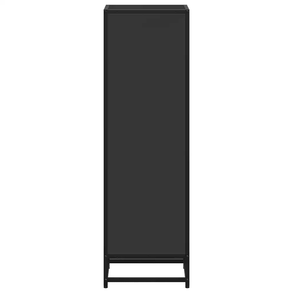 Libreria Nera 33,5x33x107,5 cm in Legno Multistrato 849154