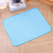 Matraccio rinfrescante per animali domestici - 50x40cm Matraccio rinfrescante per gatti - Matraccio rinfrescante con materiale latex per animali domestici - Adatto per cani e gatti - Utilizzabile in gabbie, recinti, letti e divani - Lavabile in lavatrice