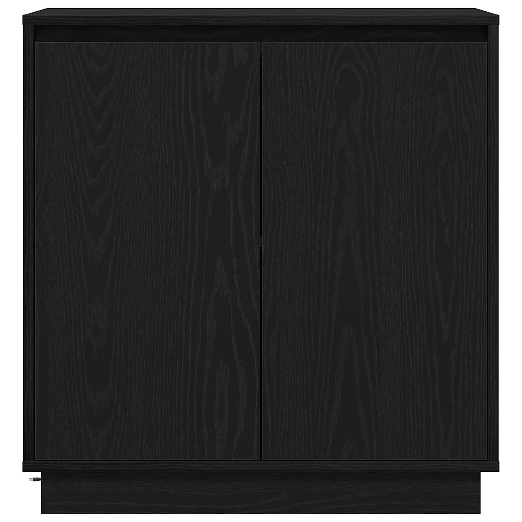 Credenza-Buffet-Armadio da cucina Rovere Nero 71 x 34.5 x 75 cm Legno multistrato