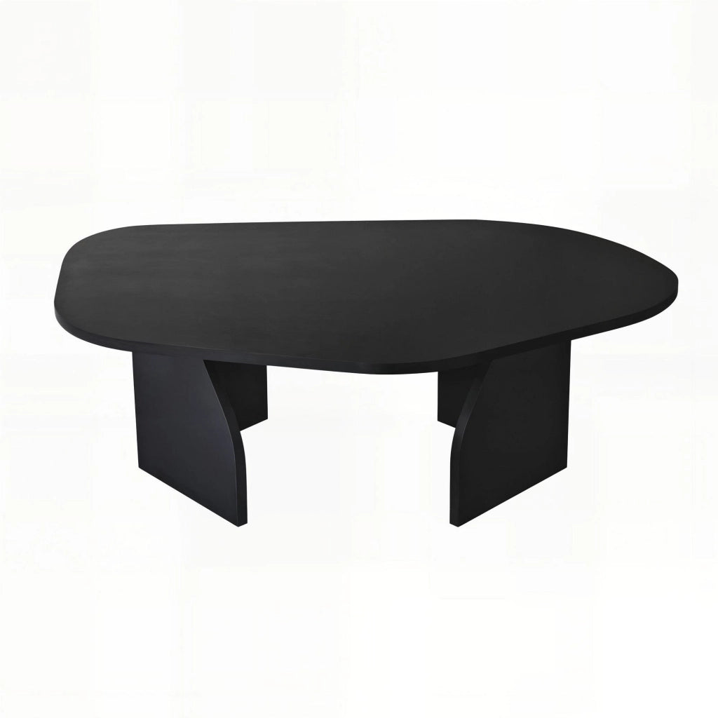 Tavolino in legno "Rock" 100 x 60 x 35 cm - Nero