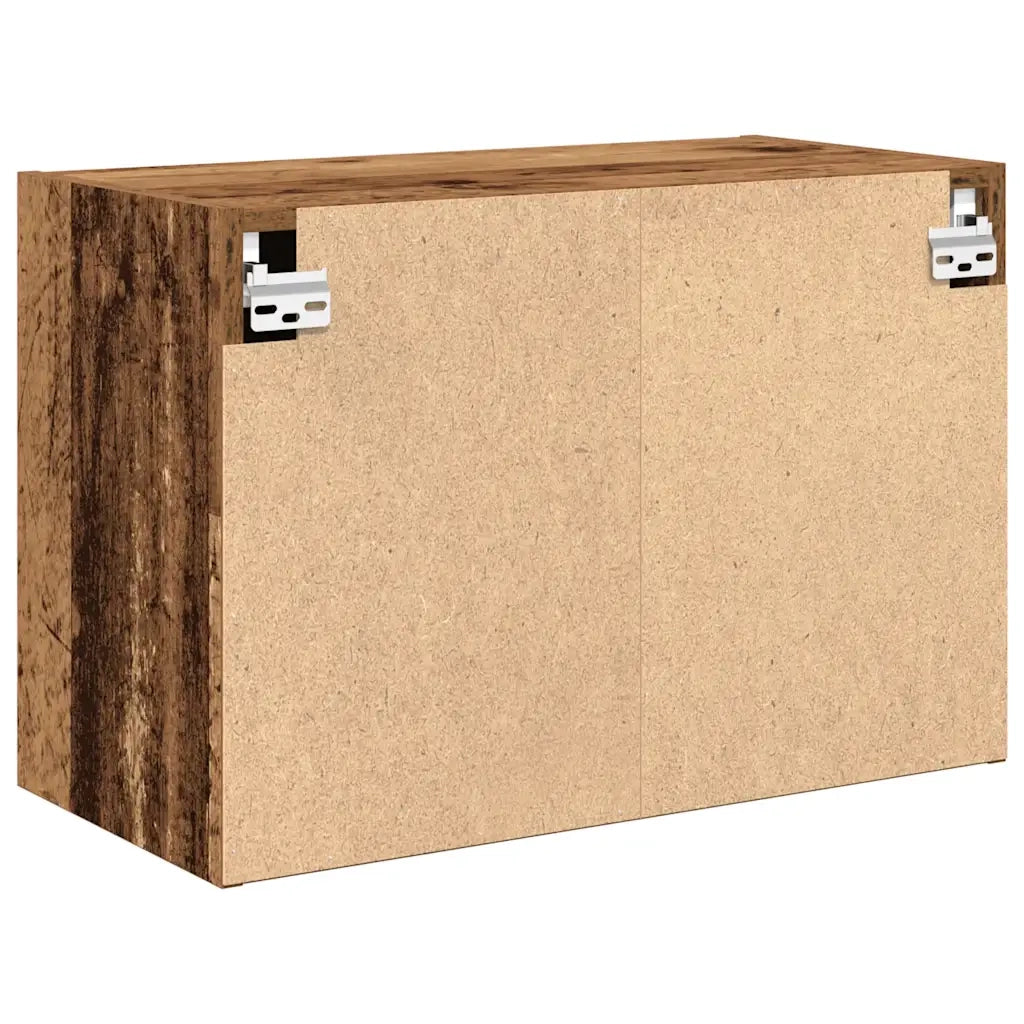 Pensili per Garage 2 pz Legno Antico in Legno Multistrato 860658