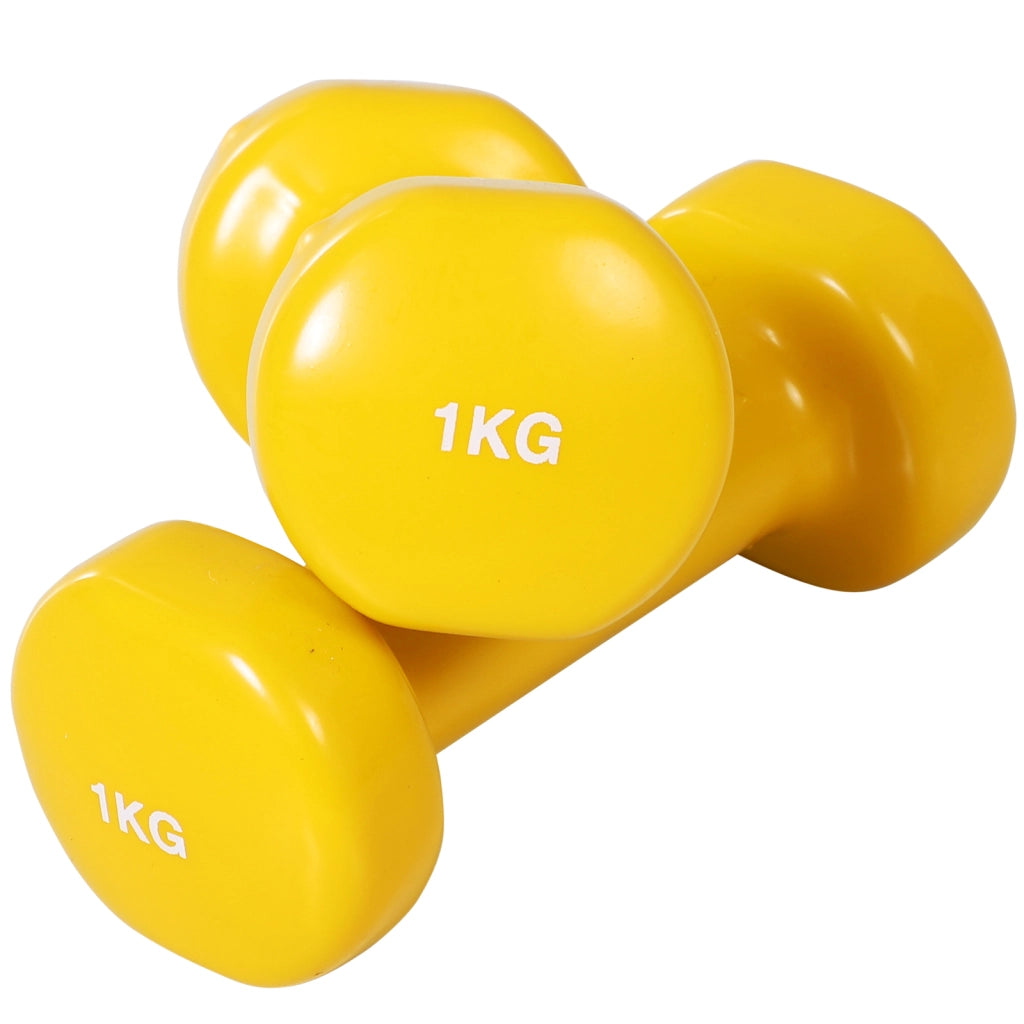 Set Manubri 8 Pezzi ¨C Xylo ¨C 4 Coppie 0.5kg 1kg 1.5kg 2kg Palestra Casa Allenamento Metallo Multicolore 41x30x8cm