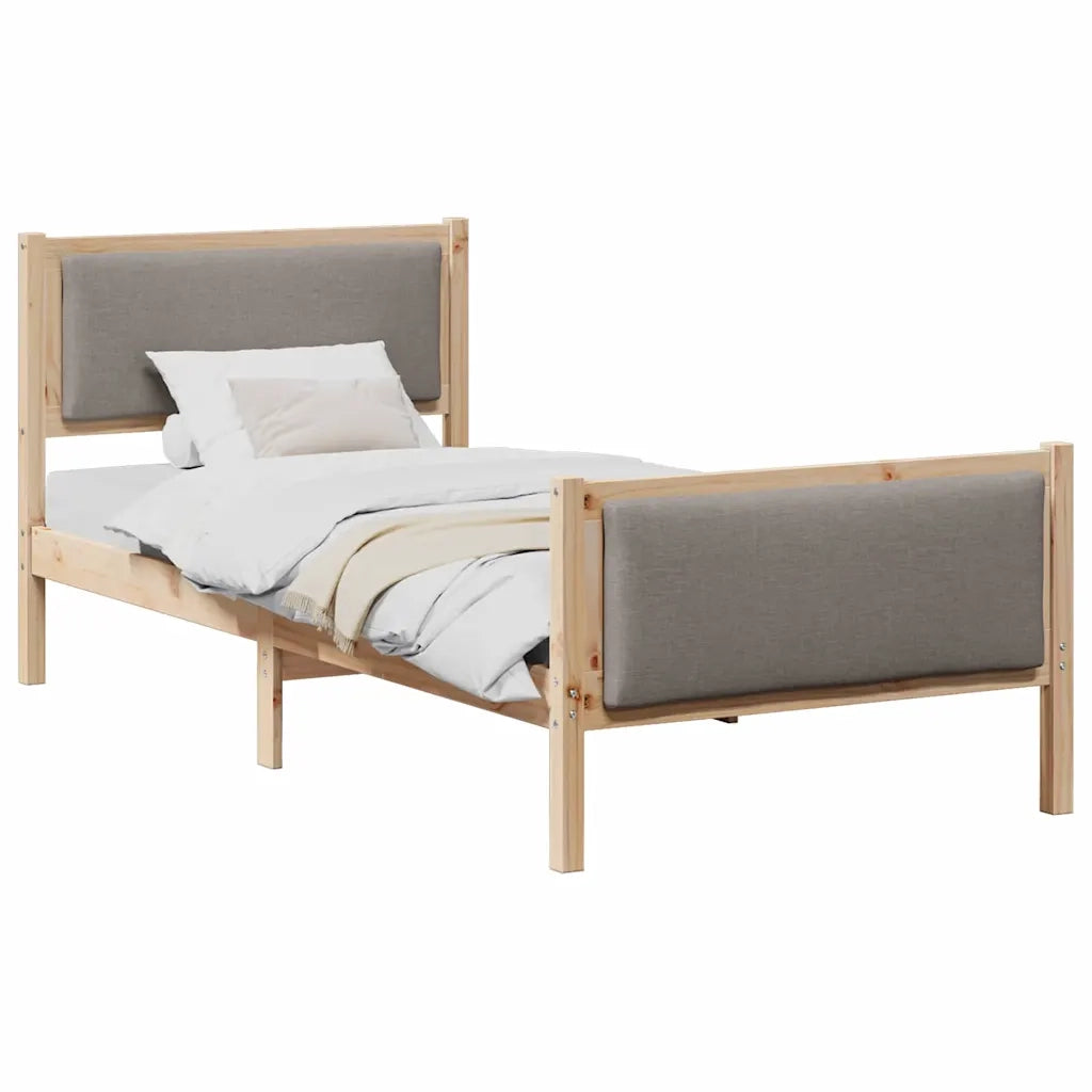 Struttura del letto con testiera Talpa 90 x 190 cm Tessuto