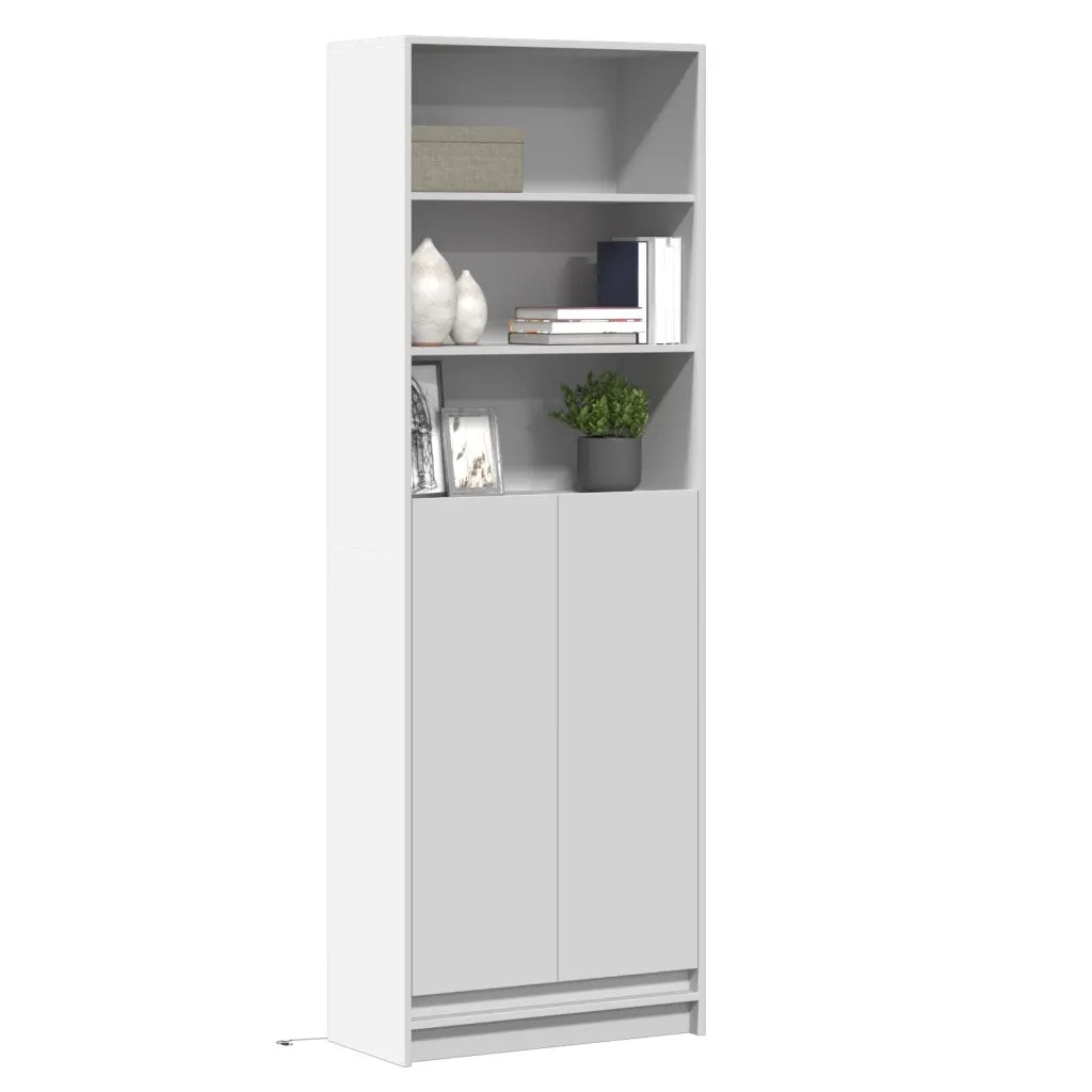 Credenza con LED Bianca 69x32,5x200 cm in Truciolato 3307905