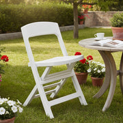 Sanzeno, Sedia da Esterno una Sedia Made in Italy, Bianco