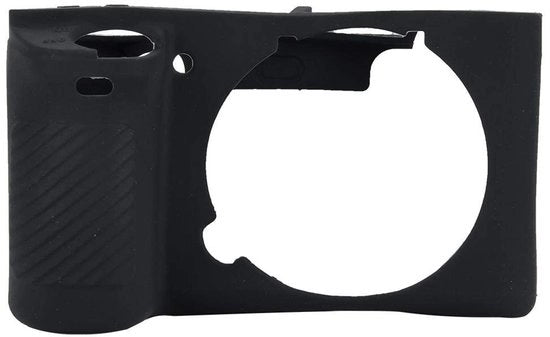 Copertura per fotocamera - Silicone - Sostenibile - Morbido - Protezione - Adatto per fotocamera A6500 - Nero