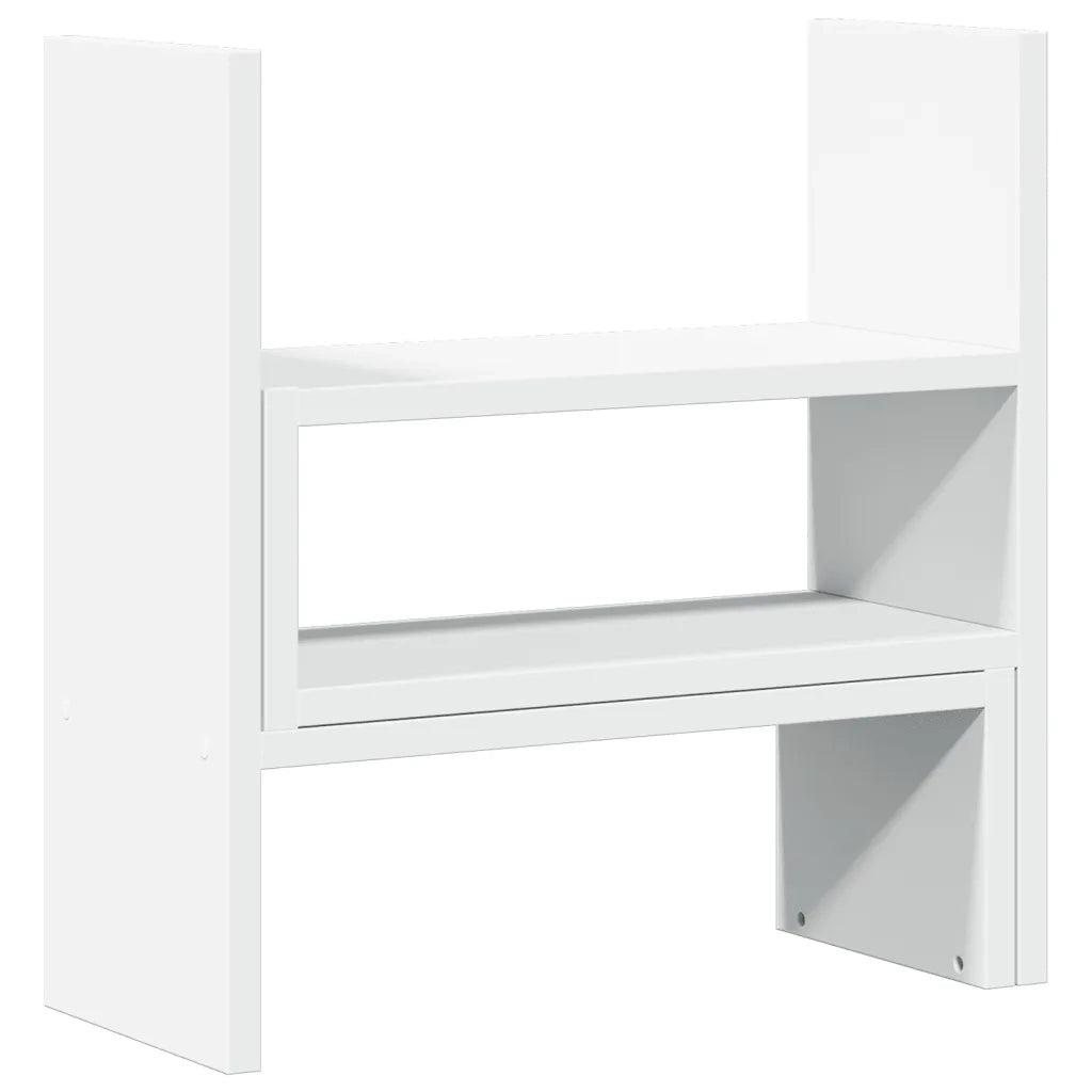 Organizer Scrivania Regolabile Bianco 40x17x41 cm in Truciolato CFW9172857