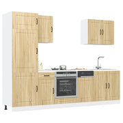 vidaXL Set Mobili da Cucina 7 pz Kalmar Rovere Sonoma in Truciolato