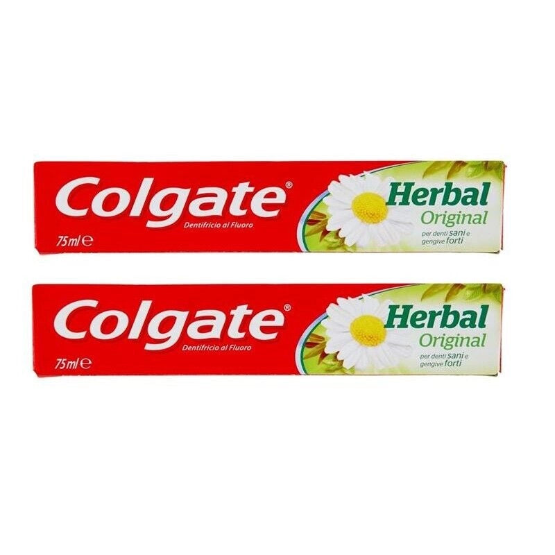 SET 2 CONFEZIONI DI COLGATE DENTIFRICIO HERBAL DA 75 ML CIASCUNO