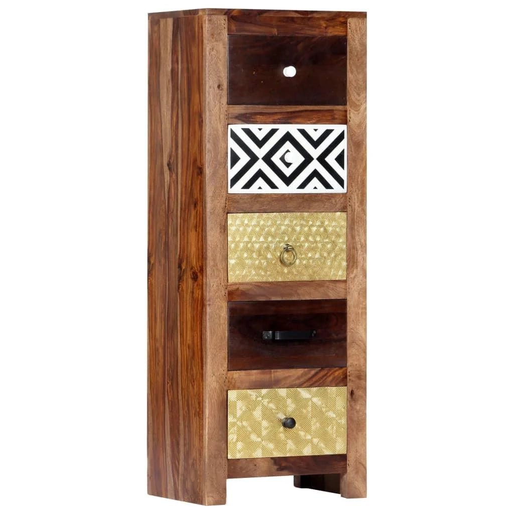 Buffet credenza mobiletto consolle mobile contenitore laterale 110 cm legno massello 4402053