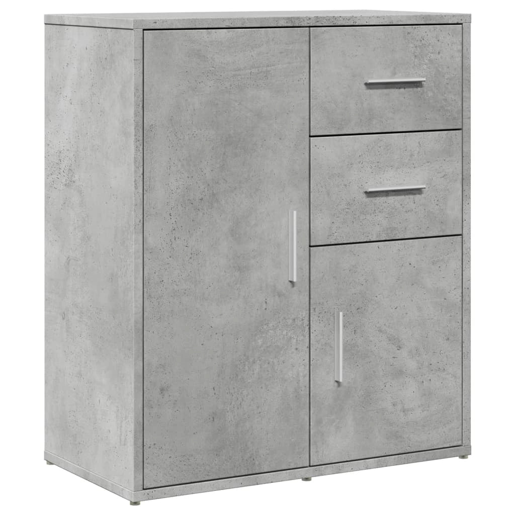 Buffet credenza cassettiera armadio mobile contenitore organizer per cucina soggiorno salotti set da 2 60 x 31 x 70 cm legno ingegnerizzato grigio 02_0036858