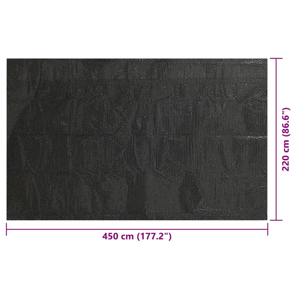 Copertura per Piscina Nera 450x220 cm PE CFW4876002