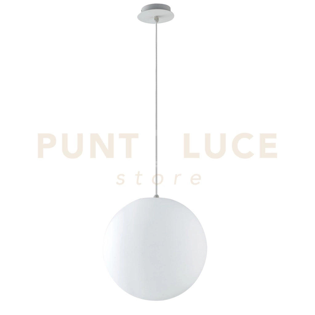 SOSPENSIONE DA GIARDINO GECO SFERA  BIANCA 1 LUCE ATTACCO E27 IP44 30X150CM