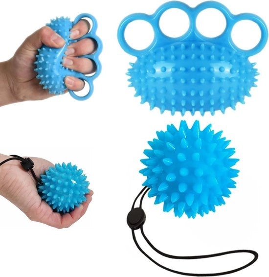 Allenatore delle dita 2 pezzi Trainer di presa Rafforzatore di stress Ballo di massaggio per adulti Ballo antistress per la riduzione dello stress e dell'ansia
