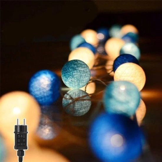 Bol di luce in cotone - 20 LED - 3,8 metro illuminazione festiva